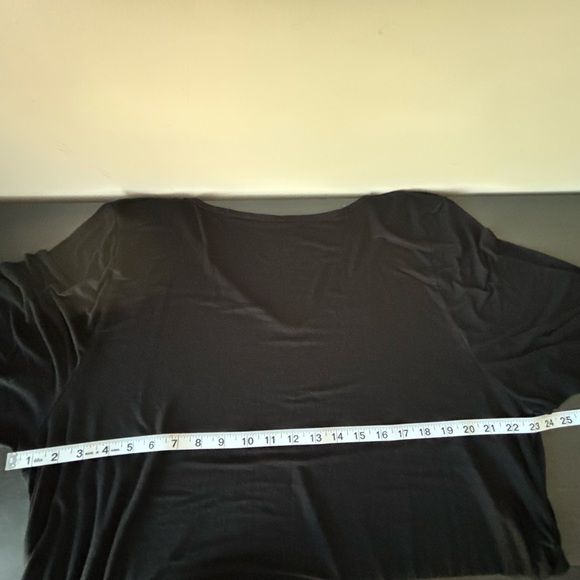 Torrid Sz 4 (Plus Sz US 4X) Super Soft Elbow Sleeve Bodycon Ruched Dress Black - Picture 12 of 15